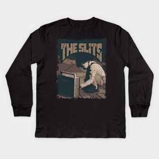 The Slits Vintage Radio Kids Long Sleeve T-Shirt